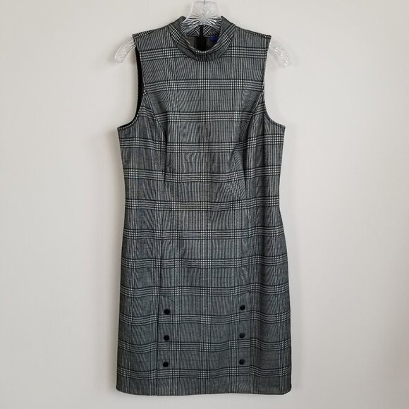 Apt 9 Tartan Plaid Dress Stretch Medium - Picture 1 of 5